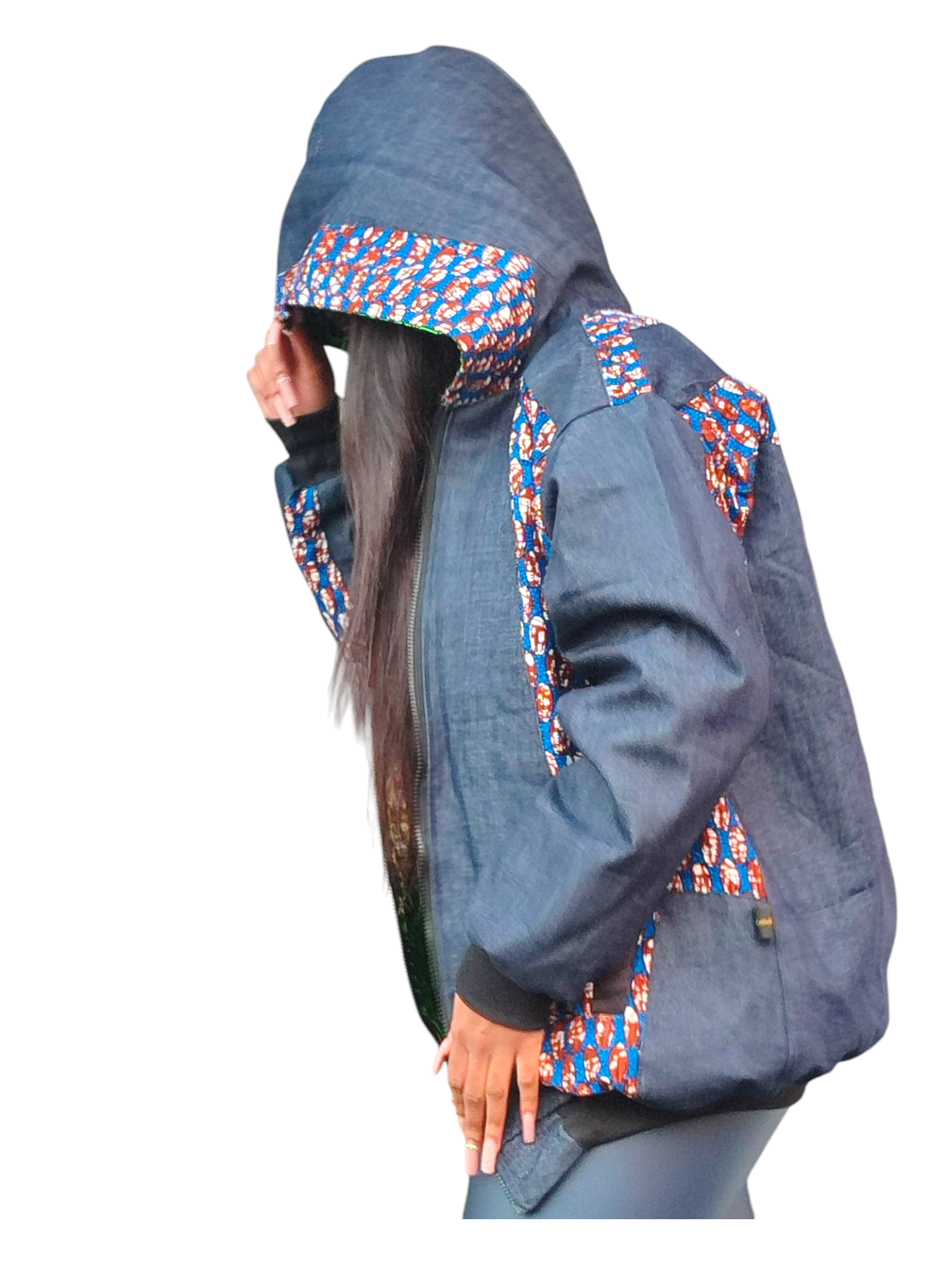 BOMBERS VESTE A CAPPUCHE DOUBLE FACE UNISEX - ADJOVIMARK