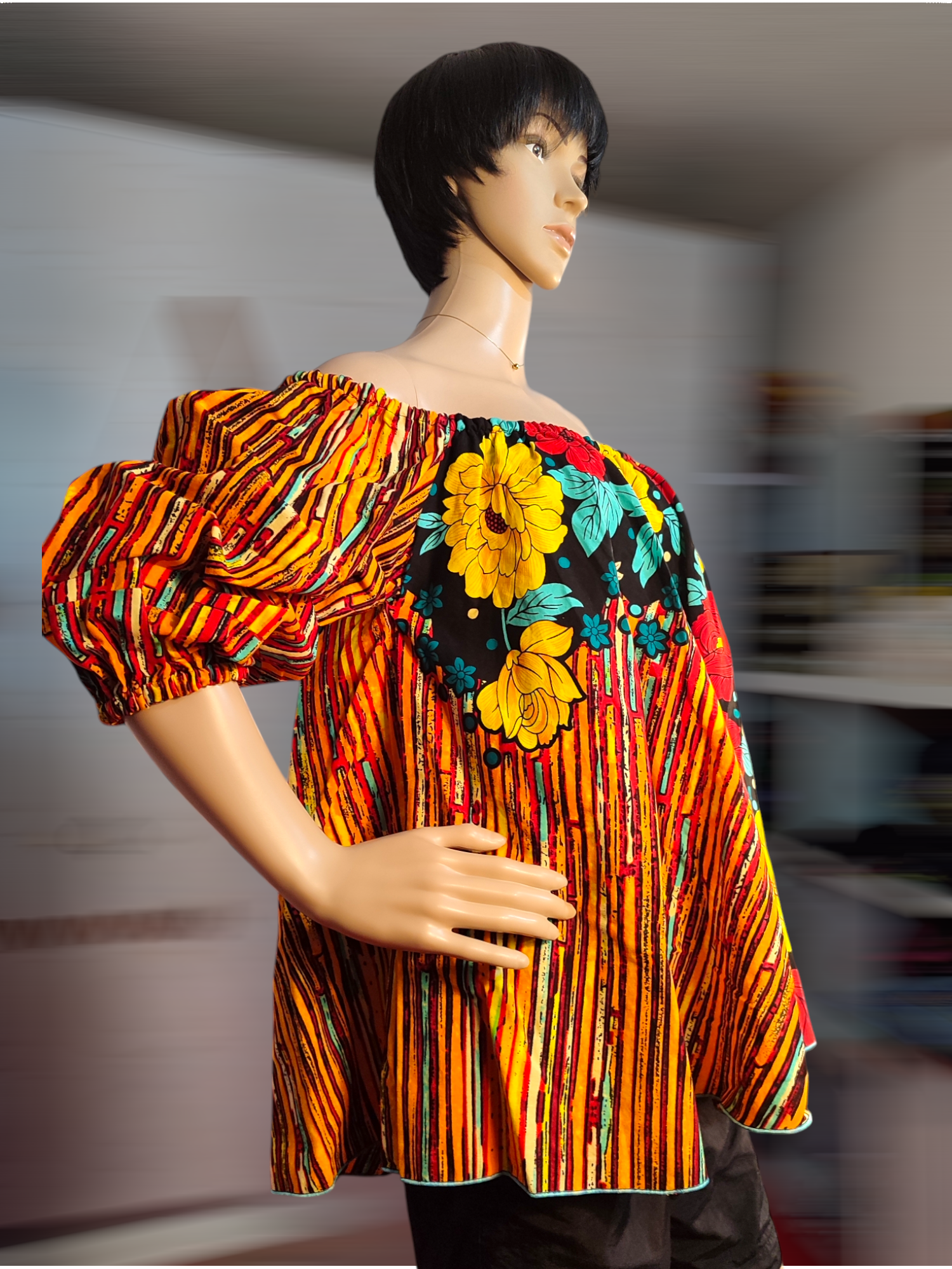 BLOUSE FEMME ÉPAULES DENUDEES - ADJOVIMARK