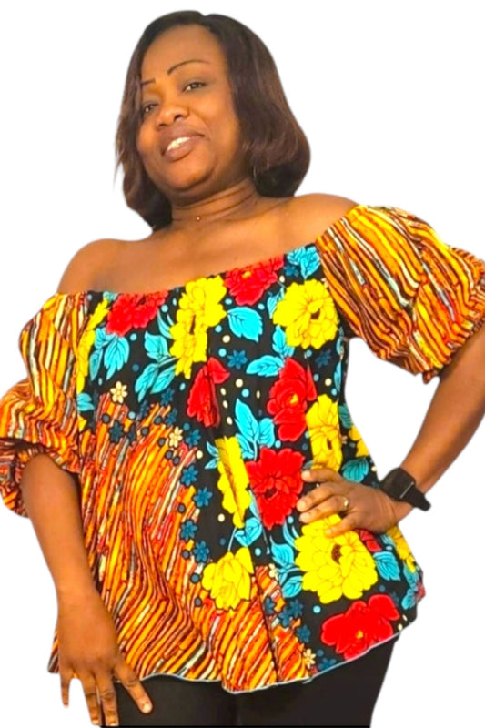 BLOUSE FEMME ÉPAULES DENUDEES - ADJOVIMARK