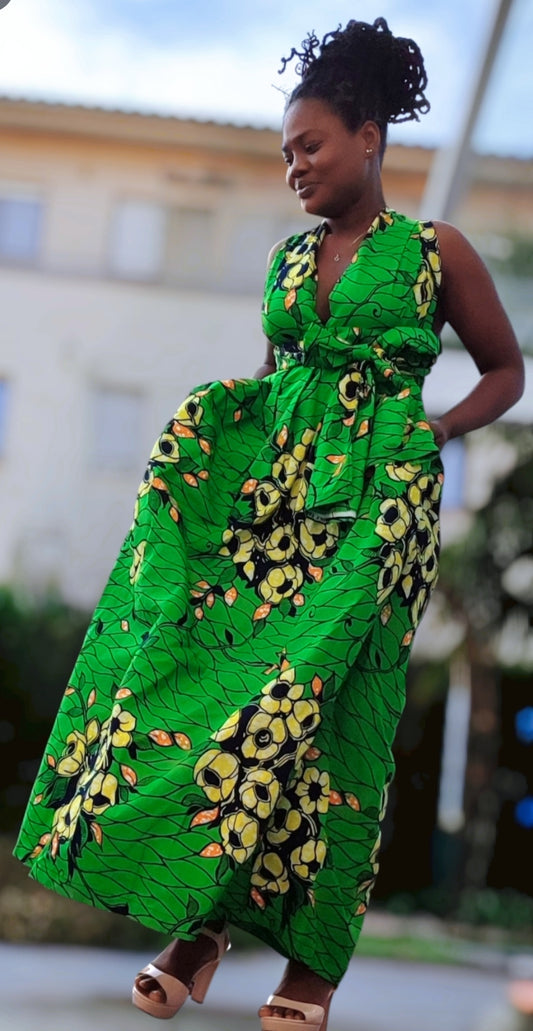 ROBE DE GRANDE TAILLE  SANS MANCHE SUR EPAULE - ADJOVIMARK